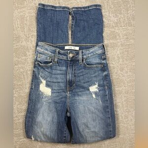 Willow and Root The Mom Fit Distressed Jean Womens Size 23